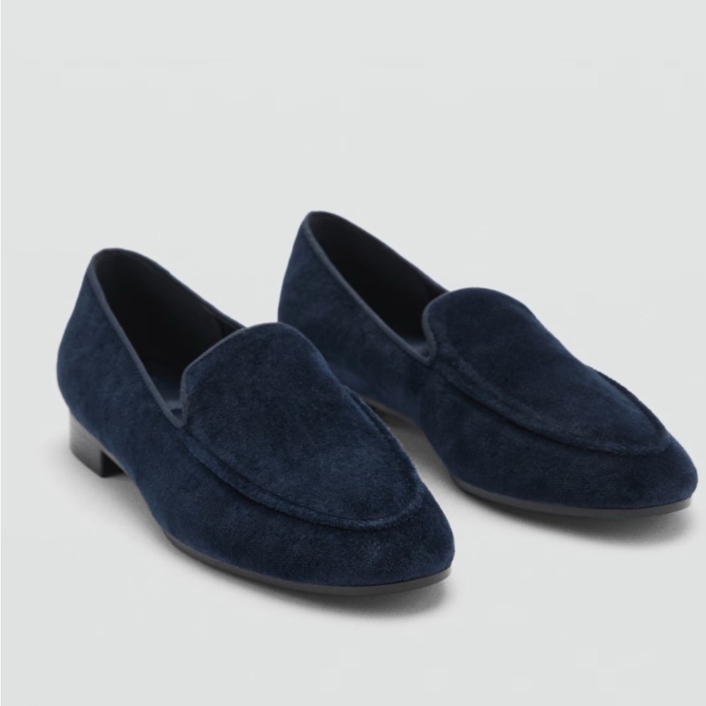 MANGO Women’s Navy Loafers 8.5